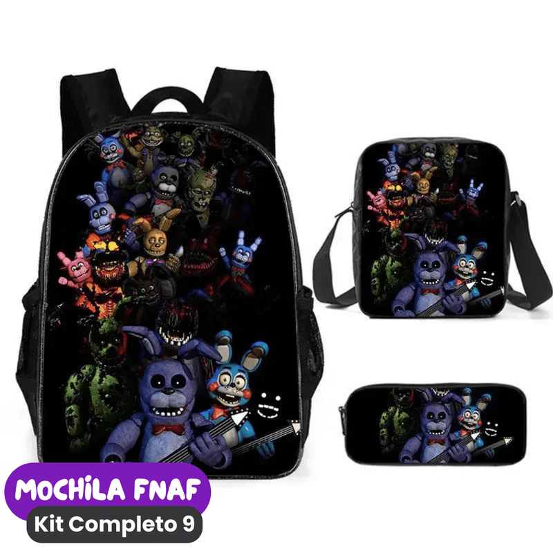 Mochila Fnaf Kit Completo [ESTOJO + BOLSA LANCHEIRA]