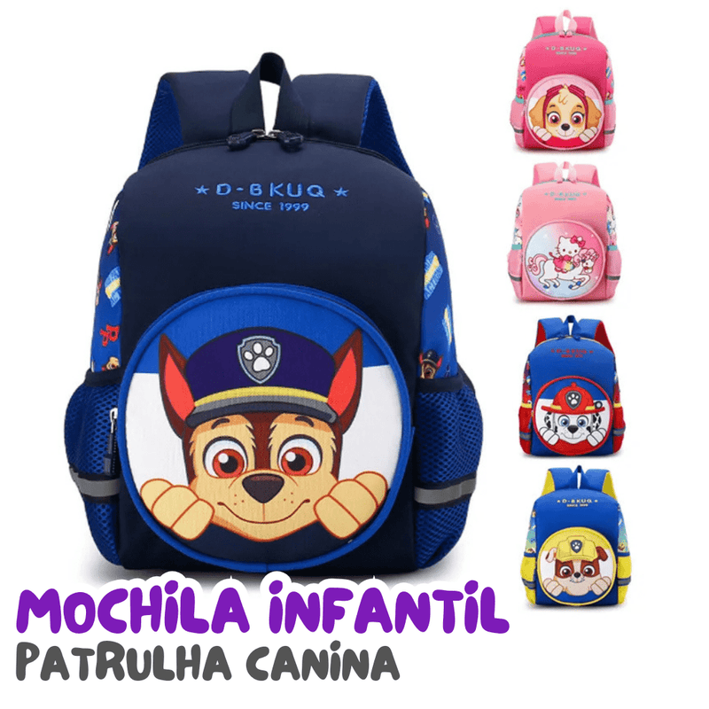 Mochila Infantil Patrulha Canina