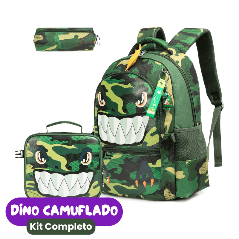 Mochila Infantil Escolar com Estojo + Bolsa Lancheira [KIT COMPLETO]