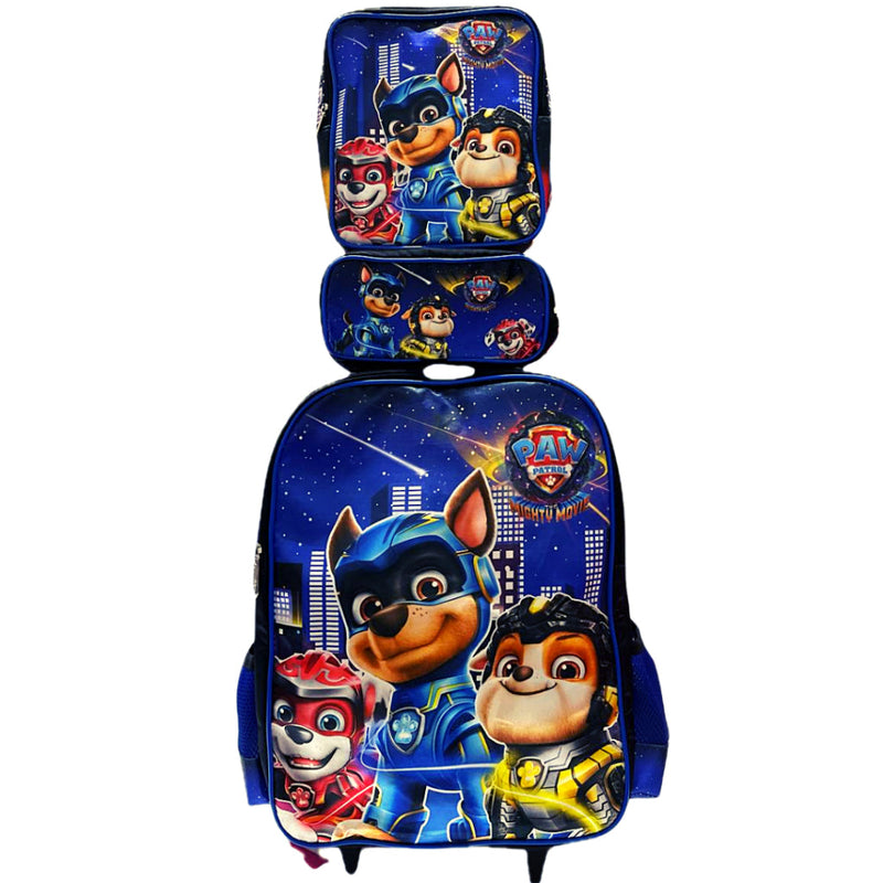 Mochila de Rodinhas Infantil com Estojo + Lancheira [KIT COMPLETO]