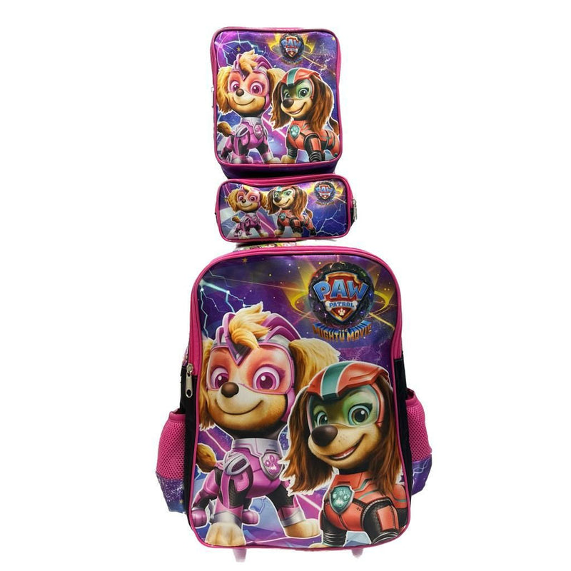 Mochila de Rodinhas Infantil com Estojo + Lancheira [KIT COMPLETO]